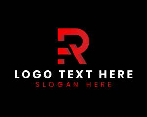 Geometric - Modern Corporate Letter R logo design