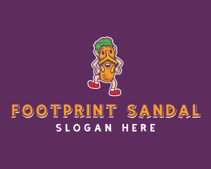 Sandal - Summer Slippers Vacation logo design
