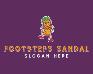 Sandal - Summer Slippers Vacation logo design