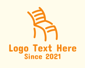 Seat - Curve Ladderback Chair logo design