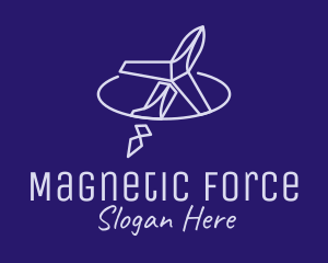 Blue Logistics Airplane logo design