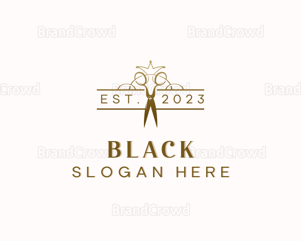 Elegant Salon Shears Logo