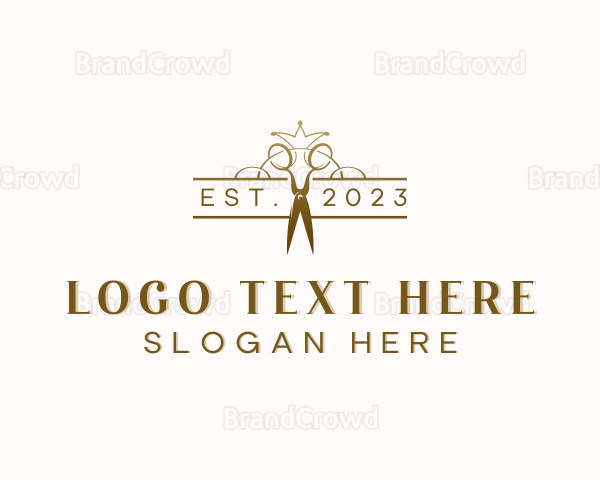 Elegant Salon Shears Logo