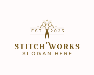 Alteration - Elegant Salon Shears logo design