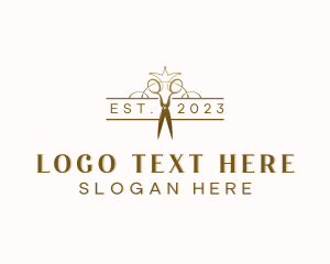 Salon - Elegant Salon Shears logo design