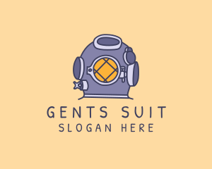 Old School Diving Suit logo design