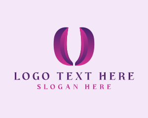 Lettermark - Tulip Floral Letter U logo design