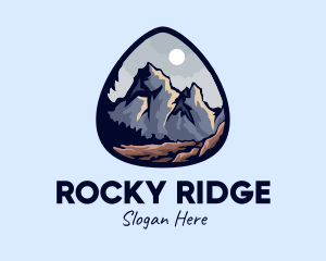 Rocky - Outdoor Alpine Explorer logo design