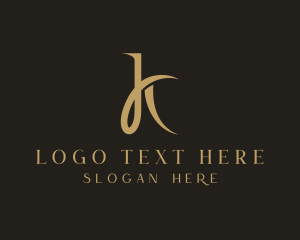 Calligraphy - Luxury Fashion Letter K logo design