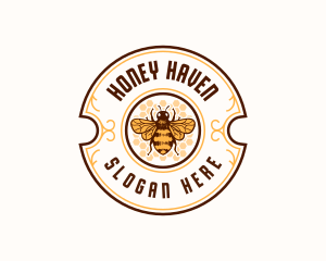 Apiary - Bee Honey Apiary logo design