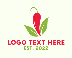 Spicy Food - Spicy Chili Pepper logo design