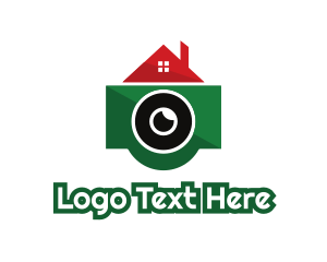 Device - Green Camera House logo design