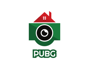 Surveillance - Green Camera House logo design