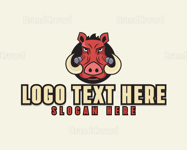 Angry Boar Head Logo