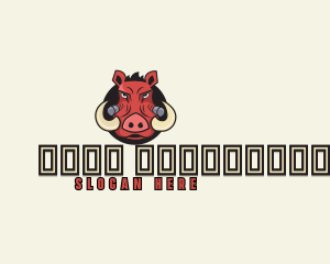 Angry Boar Head logo design