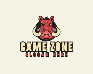 Angry Boar Head logo design