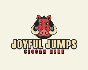 Amusement - Angry Boar Head logo design