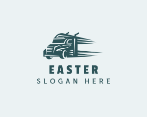 Driver - Truck Speed Courier logo design