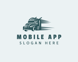 Haulage - Truck Speed Courier logo design