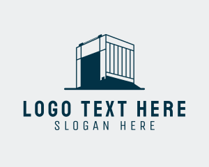 Storage Facility - Building Warehouse Property logo design