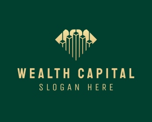 Diamond Graph Financial Investment logo design