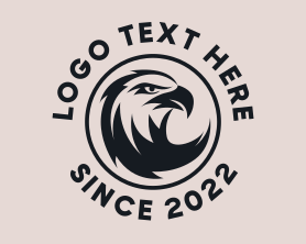 Eagle - Black Eagle Badge logo design