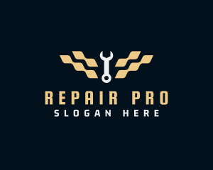 Wrench Repair Mechanic logo design