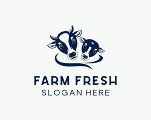 Cow Calf Farm logo design