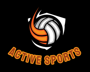 Sports - Fast Volleyball Sports logo design