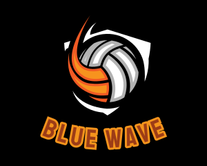 Fast Volleyball Sports logo design