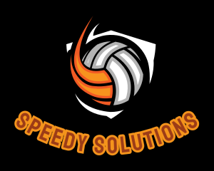 Fast - Fast Volleyball Sports logo design