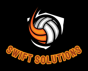 Quick - Fast Volleyball Sports logo design