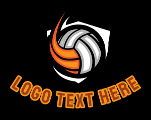 Fast - Fast Volleyball Sports logo design
