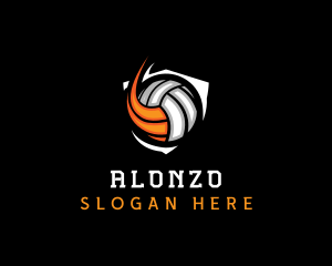 Fast Volleyball Sports logo design