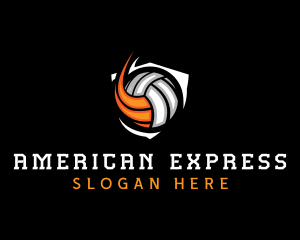 Fast Volleyball Sports logo design