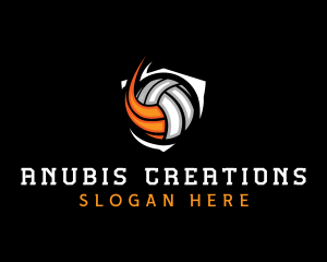 Fast Volleyball Sports logo design