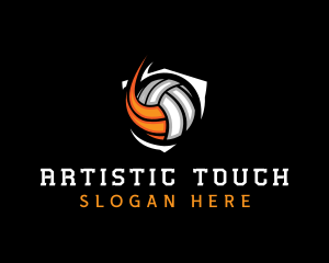 Fast Volleyball Sports logo design