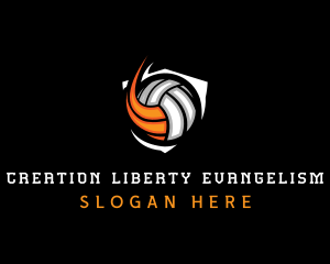 Fast Volleyball Sports logo design