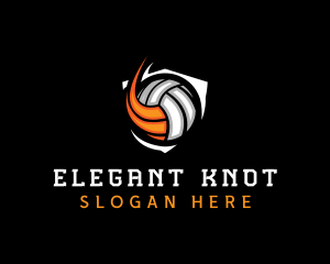 Fast Volleyball Sports logo design