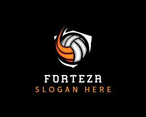 Fast Volleyball Sports logo design