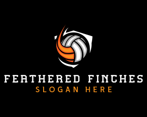 Fast Volleyball Sports logo design