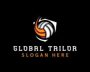 Fast Volleyball Sports logo design