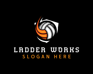 Fast Volleyball Sports logo design