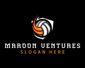 Fast Volleyball Sports logo design