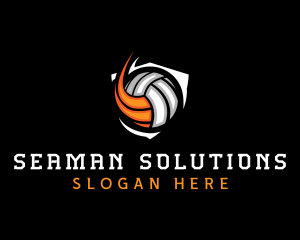 Fast Volleyball Sports logo design