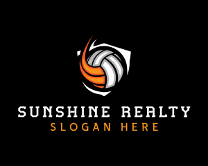 Fast Volleyball Sports logo design