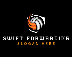 Fast Volleyball Sports logo design