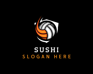 Fast Volleyball Sports logo design