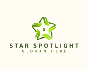 Star Eco Leaves logo design