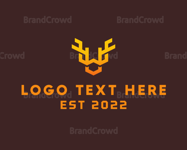 Animal Antlers Horn Logo